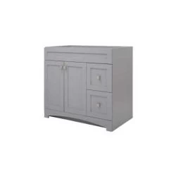 Foremost MXGV3621 Monterrey Series Vanity, Cool Gray, 2-Drawer