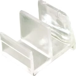 Prime-Line M 6111 Shower Door Bottom Guide, Sliding, Acrylic, Clear, For: 1/2 In Thick Panels