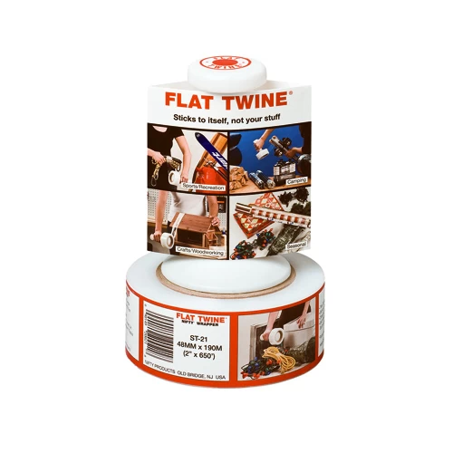 Flat Twine FST216 Stretch Film, 650 Ft L, 2 In W, Clear 3 Flat Twine FST216 Stretch Film, 650 Ft L, 2 In W, Clear