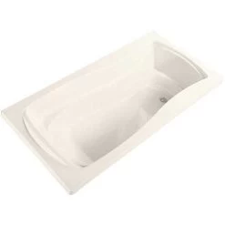 Kohler K-1242-0 Mariposa 5 Ft. Reversible Drain Drop-In Acrylic Bathtub In White