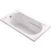 Kohler K-1184-0 Devonshire 60 In. X 32 In. Acrylic Drop-In Bathtub With Reversible Drain In White -Hardware store 125172 usn