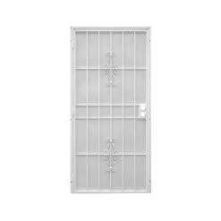 PRECISION 3853WH3068 Security Door 81-3/4" H X 36" W Flagstaff White Steel Powder Coated