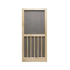 PRECISION 3952NA2868 Screen Door 80-1/2" H X 32" W Nantucket Natural Wood Wood Natural Wood