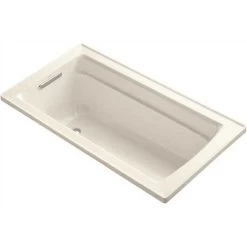 Kohler K-1123-96 Archer 5 Ft. Drop In Reversible Drain Acrylic Soaking Tub In Biscuit