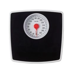 TAYLOR 483250732 Bathroom Scale 330 Lb Analog Black Black