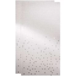 Delta SDGT060-CLZ-R 29-1/32 In. X 55-1/2 In. X 1/4 In. Frameless Sliding Bathtub Door Glass Panels In Mozaic ( For 50-60 In. Doors)