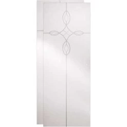 Delta SDGS048-CLQ-R 23-17/32 X 67-3/4 In. X 1/4 In. Frameless Sliding Shower Door Glass Panels In Tranquility ( For 44-48 In. Doors)