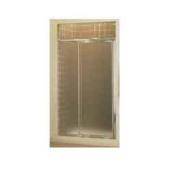 Vista Pivot 1500D-36S Shower Door 65.5" H X 36" W Silver Silver Framed Silver