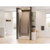 Coastal Shower Doors L25.66B-C Legend 24.625 In. To 25.625 In. X 64 In. Framed Hinged Shower Door In Chrome With Clear Glass -Hardware store 205698746 usn