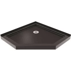 DreamLine DLT-2038380-88 SlimLine 38 In. X 38 In. Neo-Angle Shower Tray In Black