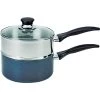 T-fal B363S284 Double Boiler Sauce Pan, 3 Qt Capacity, Stainless Steel, Glass Cover/Lid -Hardware store 2074581 409e