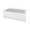 Delta 40034L Classic 400 Series Shower Bathtub, 70 Gal Capacity, 60 In L, 32-1/2 In W, 18 In H, Procrylic Acrylic, White 1 Delta 40034L Classic 400 Series Shower Bathtub, 70 Gal Capacity, 60 In L, 32-1/2 In W, 18 In H, Procrylic Acrylic, White -Hardware store 245034 72d3