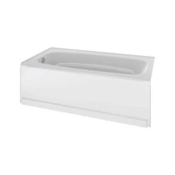 Delta 40034L Classic 400 Series Shower Bathtub, 70 Gal Capacity, 60 In L, 32-1/2 In W, 18 In H, Procrylic Acrylic, White