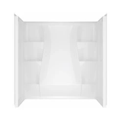Delta 40204 Bathtub Surround Classic 400 59-7/8" H X 59-7/8" W X 29-7/8" L White High Gloss White