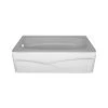 Delta Faucet B10311-6032L-WH Laurel Skirted Bathtub, Bright White Gloss, Acrylic, 59.87 X 32 X 18-In.