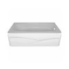 Delta Faucet B10311-6032R-WH Laurel Skirted Bathtub, Right Hand Drain, Bright White Gloss, Acrylic, 59.87 X 32 X 18-In. -Hardware store 245046 1f87