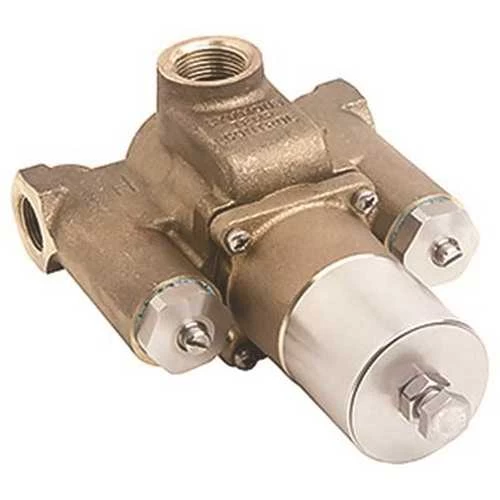 Symmons 7-700 1-1/2 In. Outlet X 1-1/4 In. Inlets Tempcontrol Thermostatic Mixing Valve, Rough Brass 3 Symmons 7-700 1-1/2 In. Outlet X 1-1/4 In. Inlets Tempcontrol Thermostatic Mixing Valve, Rough Brass