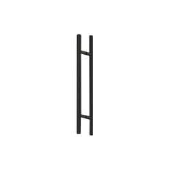 CRL 24LPMBL Matte Black 24" Extra Length Ladder Style Back-to-Back Pull Handle