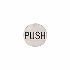 CRL 2EPBSPU Brushed Stainless 2" Round Push Indicator