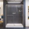 DreamLine SHDR-0960720-04 Infinity-Z 56 To 60 In. X 72 In. Semi-Frameless Sliding Shower Door In Brushed Nickel 1 DreamLine SHDR-0960720-04 Infinity-Z 56 To 60 In. X 72 In. Semi-Frameless Sliding Shower Door In Brushed Nickel -Hardware store 303334416 usn