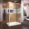 DreamLine SHDR-2234460-RT-01 Flex 34.5 D X 44-48 In. W X 72 In. H Framed Pivot Shower Enclosure In Chrome