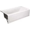 Bootz Industries 011-3341-00 Maui 60 In. Left Drain Rectangular Alcove Soaking Bathtub In White 1 Bootz Industries 011-3341-00 Maui 60 In. Left Drain Rectangular Alcove Soaking Bathtub In White -Hardware store 303687461 usn