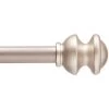 Kenney KN71717V1 Kendall 48 In. - 86 In. Adjustable 5/8 Single Standard Decorative Window Curtain Rod In Brushed Nickel -Hardware store 306517189 usn