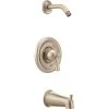 Cleveland Faucet Group T41311NHBN Capstone Lever 1-Handle Wall Mount Tub Shower Trim Kit In Brushed Nickel Valve And Showerhead Not Included -Hardware store 306635151 usn