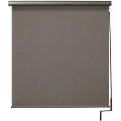 SeaSun SSC.70.108.85 Morro Bay Cordless UV Protection PVC Outdoor Roller Shade Cordless Pole Operated With Valance 120 In. W X 96 In. L