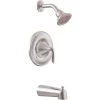 Moen T62133 Eva Single-Handle 1-Spray Tub And Shower Faucet With Posi Temp And M-PACT In Chrome (Valve Not Included) -Hardware store 312628620 usn
