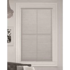 National Brand Alternative 1G021-7272 Simply Cut-to-Size Gray Sheen Cordless Light Filtering Single Cell Polyester Cellular Shade 72 In. W X 72 In. L