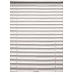 Designer's Touch 10793478523870 White Cordless Room Darkening Aluminum Mini Blind 1 In. Slats 28.5 In. W X 72 In. L