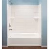 Mustee 670WHT Topaz 30 In. X 60 In. X 59 In. Direct-to-Stud Tub Surround In White 1 Mustee 670WHT Topaz 30 In. X 60 In. X 59 In. Direct-to-Stud Tub Surround In White -Hardware store 3557741 usn