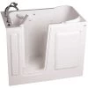 American Standard 3559089 GELCOAT WALK-IN BATH, WHIRLPOOL, LEFT-HAND WITH QUICK DRAIN AND FAUCET, WHITE, 28 IN. X 48 IN -Hardware store 3559089 usn