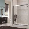 Foremost CVSS4872-CL-SV Cove 48 In. X 72 In. H Semi-Framed Sliding Shower Door In Silver With 1/4 In. Clear Glass -Hardware store 3569114 usn