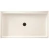 Swan SF03260MD.010 32 In. X 60 In. Solid Surface Single Threshold Center Drain Shower Pan In White -Hardware store 3575311 usn