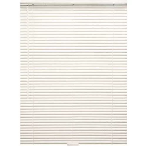 Designer's Touch 10793478416301 Alabaster Cordless Room Darkening 1 In. Vinyl Mini Blind For Window Or Door - 71 In. W X 72 In. L 3 Designer's Touch 10793478416301 Alabaster Cordless Room Darkening 1 In. Vinyl Mini Blind For Window Or Door - 71 In. W X 72 In. L