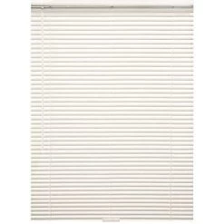 Designer's Touch 10793478522873 Alabaster Cordless Room Darkening Aluminum Mini Blinds With 1 In. Slats 23 In. W X 60 In. L