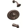 Moen T2137EPORB Eva Lever 1-Handle Wall-Mount Tub Shower Traim Kit In Oil Rubbed Bronze (Valve Not Included) -Hardware store 3589793 usn