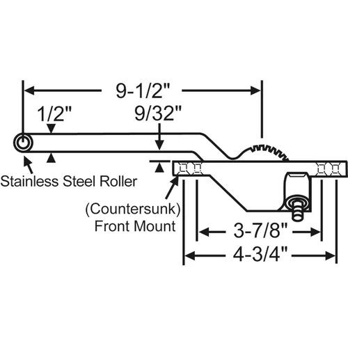 Brixwell 36-434-8 Single Arm Casement Operator Chestnut Bronze Truth Right Hand Front Mount Stainless Steel Roller 9-1/2in Arm 3 Brixwell 36-434-8 Single Arm Casement Operator Chestnut Bronze Truth Right Hand Front Mount Stainless Steel Roller 9-1/2in Arm