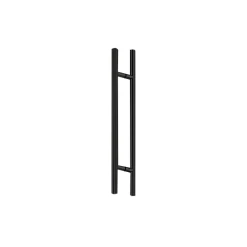 CRL 36LPMBL Matte Black 36" Extra Length Ladder Style Back-to-Back Pull Handle