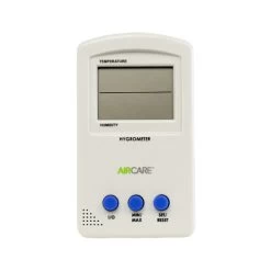 AIRCARE 1990 Hygrometer/Thermometer Plastic White White