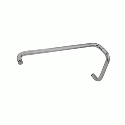 CRL BMNW8X18BN Brushed Nickel 8" Pull Handle And 18" Towel Bar BM Series Combination Without Metal Washers