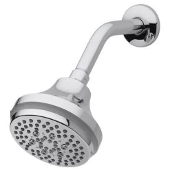 Home2O 4F127BLCH LED Showerhead Aurora Chrome Metal 4 Settings 2.5 Gpm Chrome