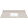 Continental Cabinets SQ249-DUN3CB Vanity Top Single Gloss Mesa 49" W X 22" D X 4.75" H Gloss -Hardware store 4003303 A.eps High