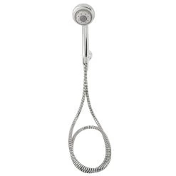 PlumbCraft 8683700 Handheld Showerhead HydroSpin Chrome Plastic 6 Settings 2 Gpm Chrome