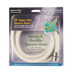 Whedon AF105C Shower Hose SuperFlex White PVC 59" White