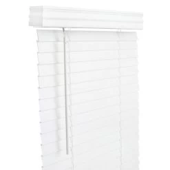 ACE Living Accents FAX3060WH Blinds Faux Wood 2" 30" W X 60" H White Cordless White