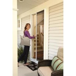 LARSON 77210371 Screen Door Brisa 80" H X 36" W White Aluminum White