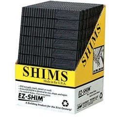 EZ SHIM ETC 2A ETC2 Shim, 7.9 In L, 1.19 In W, 0.06 To 0.33 In Thick, Plastic, Black